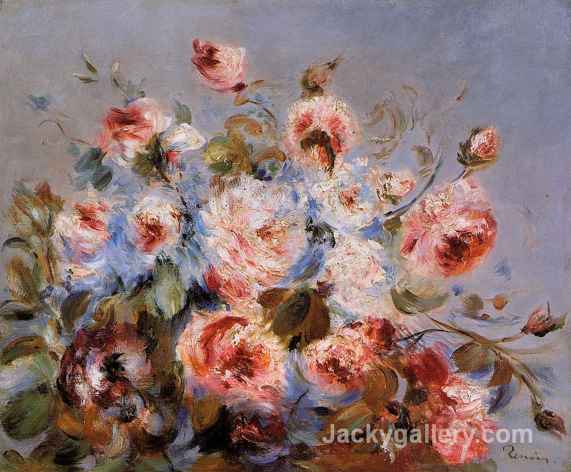 Roses from Wargemont by Pierre Auguste Renoir paintings reproduction